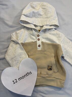 Mario Lopez - Stylish Kids Beige and Cream Hoodie